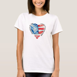 Camiseta Hija de la acuarela de la Revolución Americana
