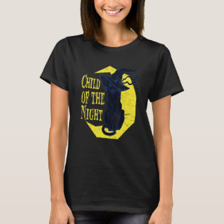 Camiseta Hija De La Bruja Gata Nocturna De Halloween Brujer