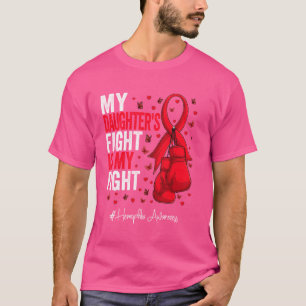 Camiseta Hija de la Cinta Roja Conciencia sobre la hemofili