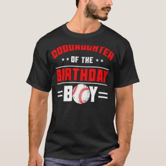 Camiseta Hija De La Fama Temática Del Béisbol Birthday Boy