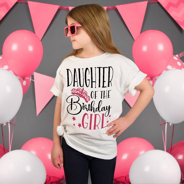 Camiseta Hija de la familia Personalizado Chica de cumpleañ (Subido por el creador)