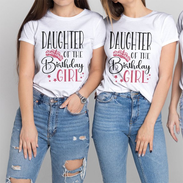 Camiseta Hija de la familia Personalizado Chica de cumpleañ (Subido por el creador)
