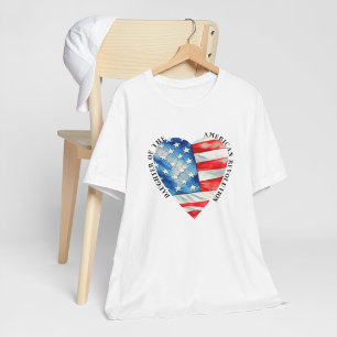 Camiseta Hija de la Revolución Americana acuarela