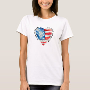 Camiseta Hija de la Revolución Americana acuarela