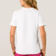 Camiseta Hija de mini Chica morada de flor silvestre color  (Reverso)