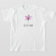 Camiseta Hija de mini Chica morada de flor silvestre color  (Laydown)
