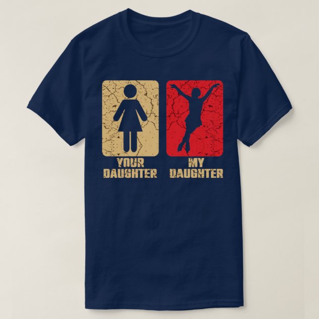 Camiseta Hija de patinaje artístico (Diseño del anverso)