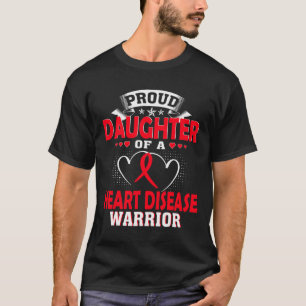Camiseta Hija De Un Guerrero De La Enfermedad Del Corazón