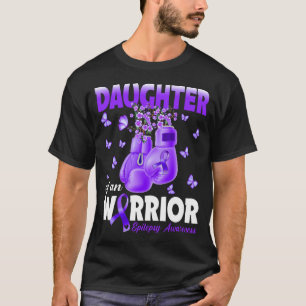 Camiseta Hija De Un Guerrero Epilepsia Conciencia Boxing Gl