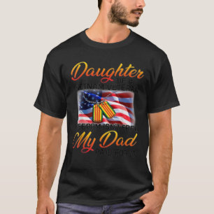 Camiseta Hija de un veterano de libertad de Viet Nam no es