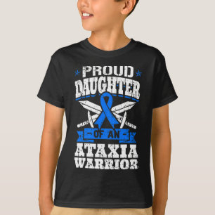 Camiseta Hija De Una Cinta De Ataxia Guerrera De Conciencia