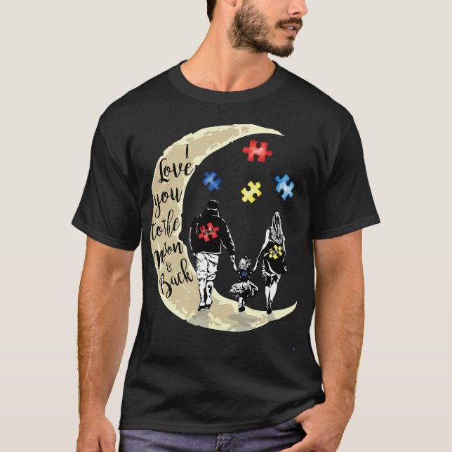 Camiseta Hija del autismo: Nunca pasearás solo con el fan (Anverso)