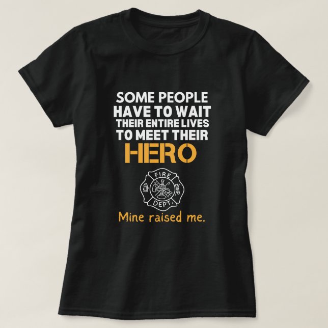 Camiseta hija del bombero (Diseño del anverso)