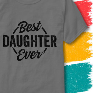 Camiseta Hija Divertida Retro Vintage Mejor Hija del Mundo