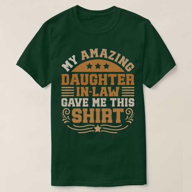 Camiseta Hija Increíble En Derecho (Diseño del anverso)