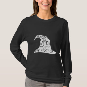 Camiseta Hija Infantil A Madre Salem Bruja Gótica Básica C