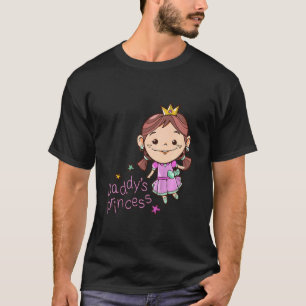 Camiseta Hija infantil Daddys Chica Princesa Primer Padre