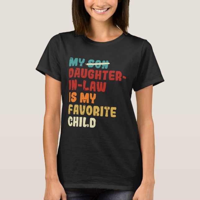 Camiseta Hija Infantil De Derecho Es Mi Hijo Favorito Padre (Anverso)