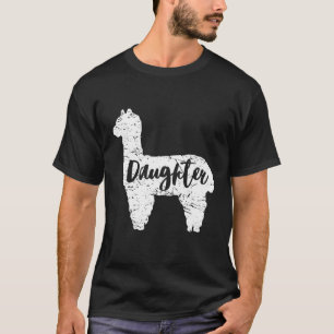 Camiseta Hija Llama Cute Alpaca Animal Lover Llama Love