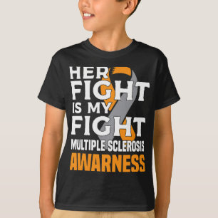 Camiseta Hija Madre Esclerosis Múltiple Conciencia Mujeres