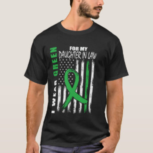 Camiseta Hija Nuera Cinta de Verde Enfermedad Renal Concien