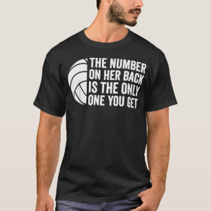 Camiseta Hija Número Mamá Papá Protectora de Voleibol