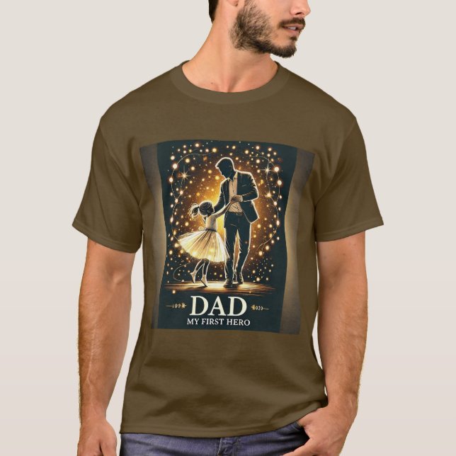 Camiseta Hija Padre bailando el día de los padres T-Shirt (Anverso)