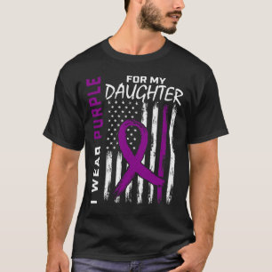 Camiseta Hija Púrpura Conciencia Pancreática Sobre El Cánce