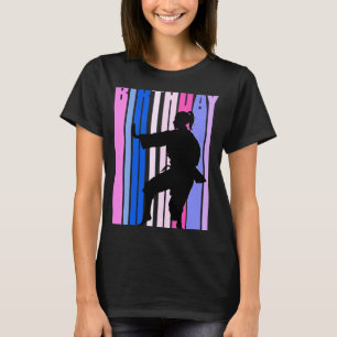 Camiseta Hija Retro Rosa Morado Karate Mujeres Cumpleaños