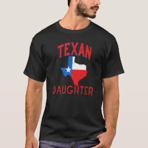 Camiseta Hija texana Bandera Orgullosa de Texas