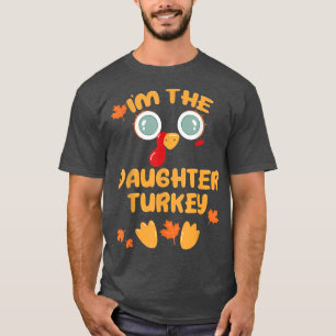 Camiseta HIJA Turquía Fiesta de Acción de Gracias familiar