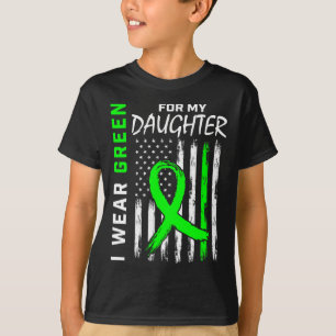 Camiseta Hija Verde Palidia Cerebral Enfermedad renal Consc