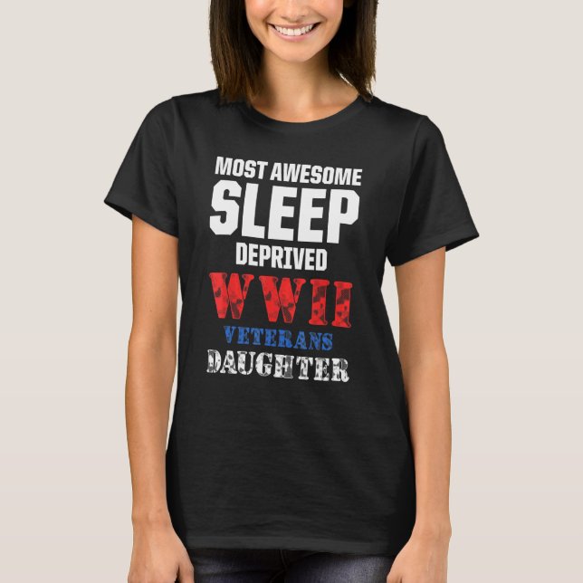 Camiseta Hija veterana de guerra de la Segunda Guerra Mundi (Anverso)