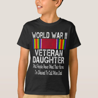 Camiseta Hija Veterano De La Segunda Guerra Mundial - Veter