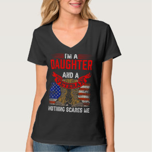 Camiseta Hija Y Nada Veterano Me Da Miedo Veteranos.