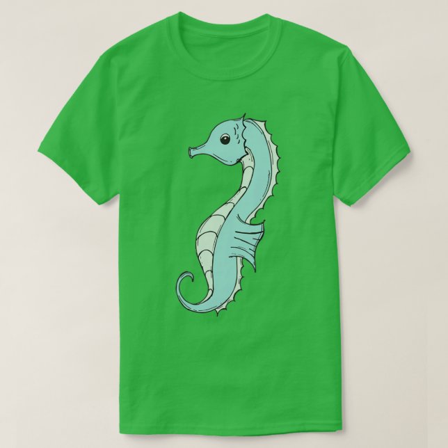 Camiseta Hijahorse azul y verde (Diseño del anverso)