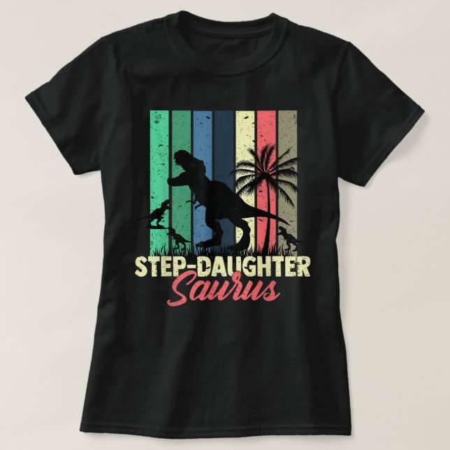 Camiseta Hijas de paso de Saurus Dinosaur (Diseño del anverso)