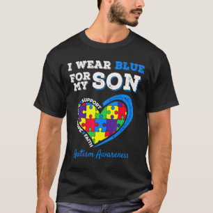 Camiseta Hijo Azul Por Conciencia De Autismo Mi Uso De Padr