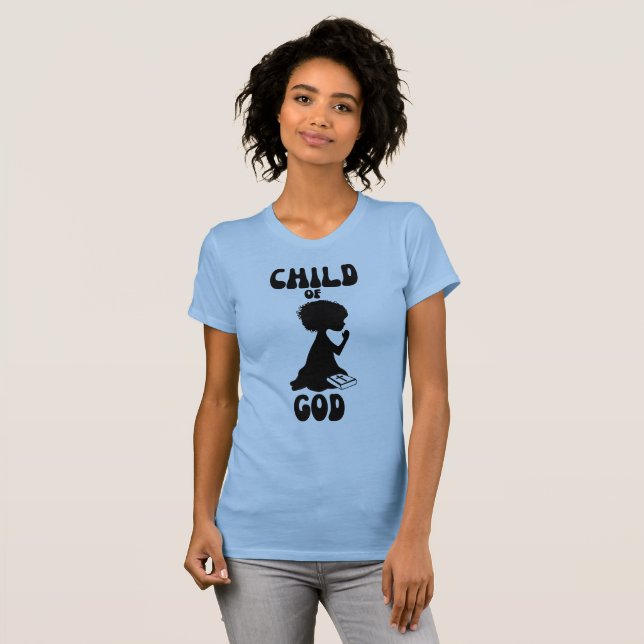 Camiseta Hijo de Dios de la Biblia cita a las mujeres (Anverso completo)