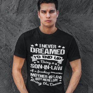 Camiseta Hijo de familia de ley orgulloso de increíble madr