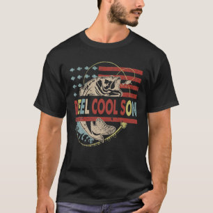 Camiseta Hijo de Guay de color rojo vintage pesca regalos d