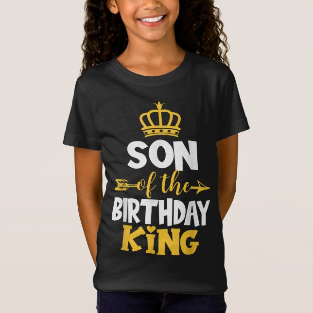 Camiseta Hijo De La Idea De Cumpleaños Del Rey (Anverso)