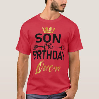 Camiseta Hijo De La Reina De Cumpleaños Madres De Cumpleaño