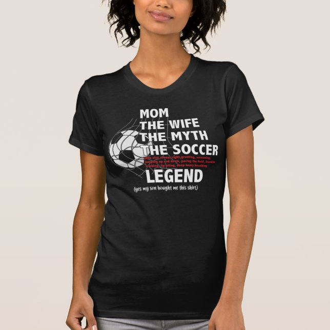 Camiseta hijo de leyenda del fútbol de mamá (Anverso)