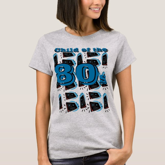 Camiseta Hijo de los 80 -Frente (Anverso)