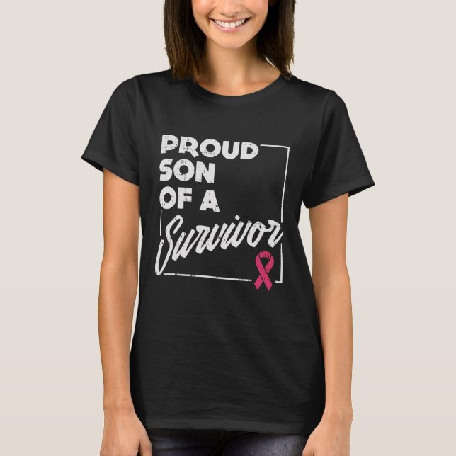 Camiseta Hijo De Sobreviviente Regalo De Apoyo Al Cáncer De (Anverso)
