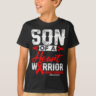 Camiseta Hijo De Un Guerrero Del Corazón Enfermedad Del Cor