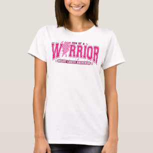 Camiseta Hijo de un guerrero Mes de Conciencia sobre el Cán
