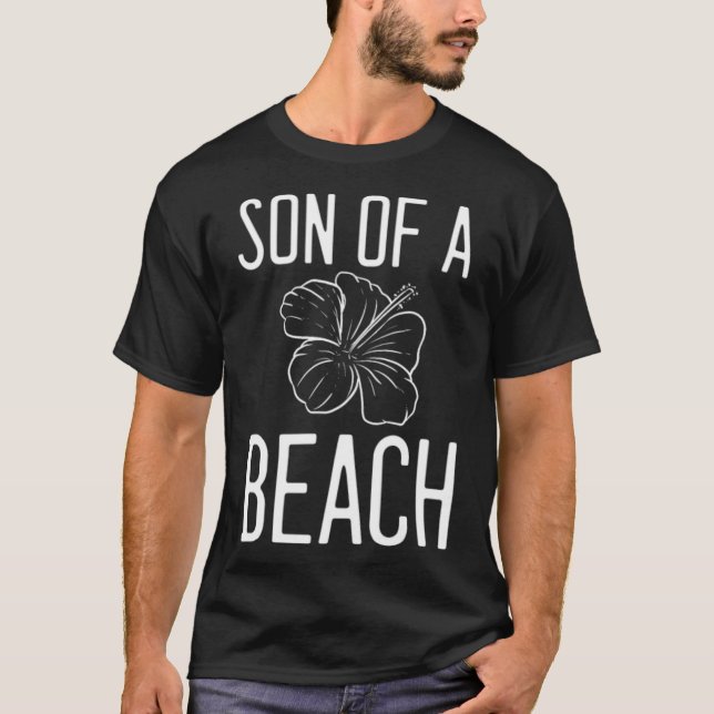 Camiseta Hijo De Un navidad De Verano De Playa (Anverso)