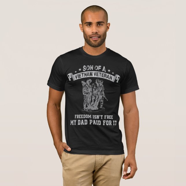 Camiseta Hijo de un veterano de Vietnam (Anverso completo)